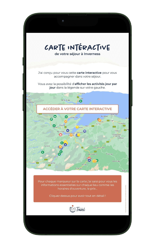 carte interactive region inverness sur google map