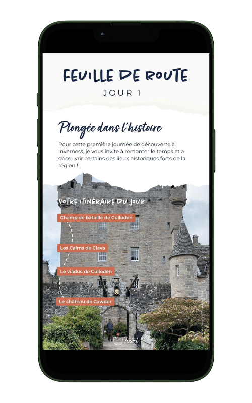 extrait carnet de voyage jour 1 inverness et sa region